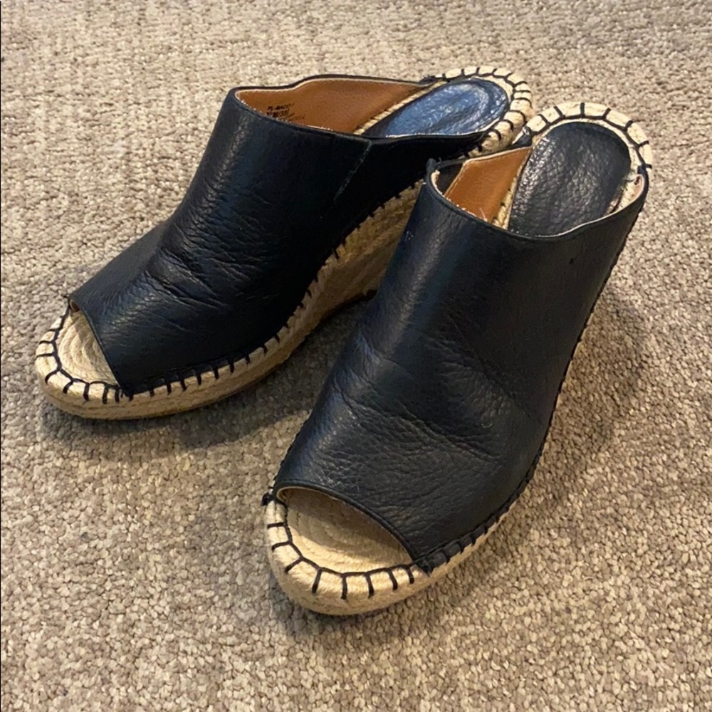 BCBG slide on heel sandals